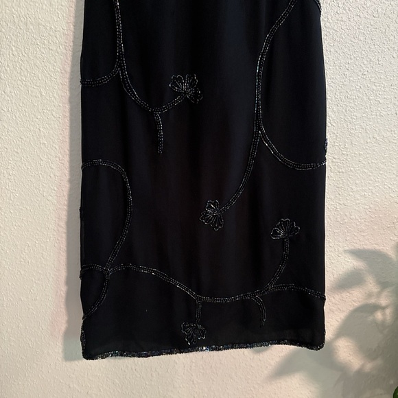 JMD 90s Vintage Beaded High Neck Midi Dress - Picture 9 of 11